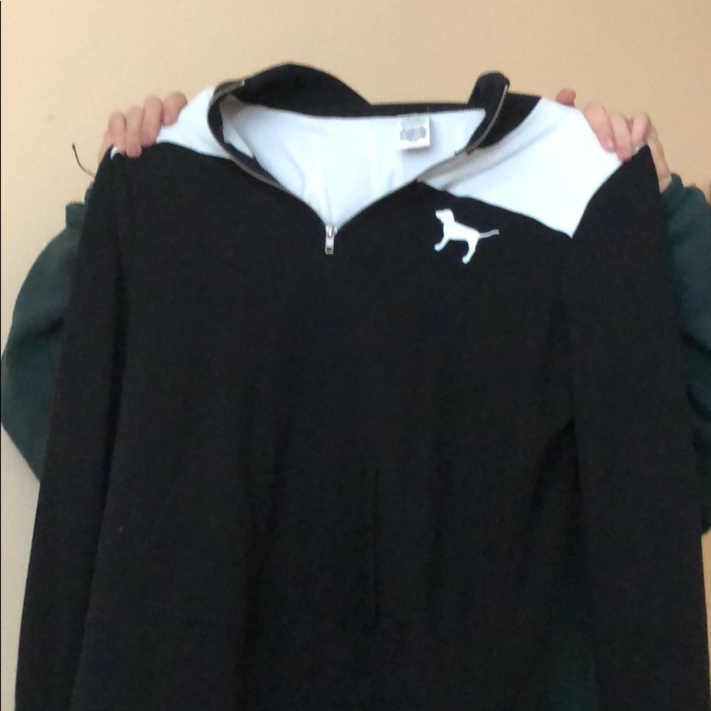 Pink quarter zip